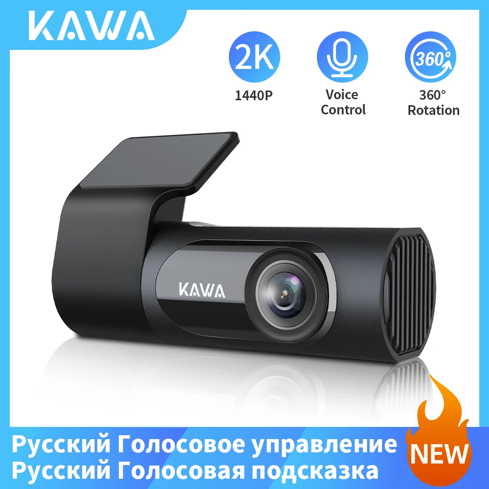 KAWA 2K 1440P HD WiFi Dash Cam for Car DVR Camera Video Recorder Auto Night - £64.32 GBP+