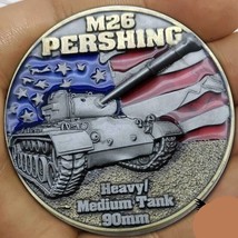 M26 Pershing Tanks Of The Kor EAN War 2&quot; 3D Challenge Coin - £15.97 GBP