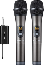 UHF Wireless Dual Handheld Microphones with Rechargeable 1/4” Output Mini - €111,05 EUR