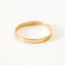 14K Gold Filled Flat Band Ring Minimalism JewelryKnuckle Anillos Mujer Bohemian  - £21.65 GBP