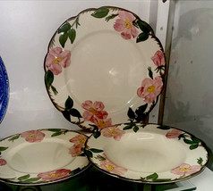 Vintage Franciscan Desert Rose 3 Piece Place Setting Made in England - £16.18 GBP