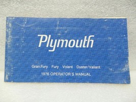 Plymouth Fury Gran Fury Volare Duster Valiant 1976 Owners Manual 16416 - £13.22 GBP