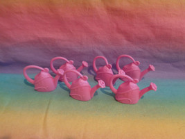 Lot of 6 Pink Mini Squirting Watering Cans Party Favors Crafts Decor - £2.36 GBP