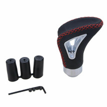 5 Speed Universal Car Auto Shift Knob Manual Gear Stick Shifter Lever Leather - £8.01 GBP