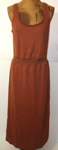 New Womens NWT PrAna S Cozy Up Maxi Dress Roux Brown Lyocell Hemp Slit Antiodor - £124.98 GBP