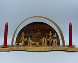 VTG Bethlehem Nativity Candle Holder House Lloyd Christmas Around The World - $14.50