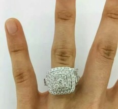 2.30 KT Diamanti Finti Rotondo Finto Matrimonio Anello 14K Placcato Oro Bianco - £94.53 GBP