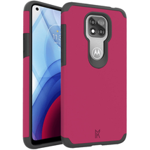 Rugged Heavy Duty Shockproof Case Cover HOT PINK For Moto G Power 2021 - £6.11 GBP