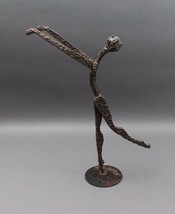 Arik Amir Israel Signed MCM Brutalist Iron Ballerina Ballet Dancer Sculpture 16&quot; - £478.50 GBP