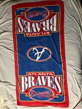 MBNA MLB Major League Baseball Atlanta Braves Beach Towel 50&quot;x25&quot; - £15.79 GBP
