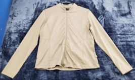 REI Jacket Womens Medium Beige Polyester Pockets Long Casual Sleeve Full Zipper - £14.35 GBP