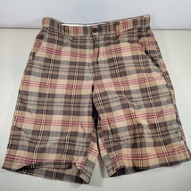 Banana Republic Mens Shorts Size 31 Brown Tan Stripes Pockets Golf Casual - £9.23 GBP