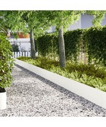 vidaXL Lawn Edgings 20 pcs White 39.4x0.2x11.8 in Plastic - $553.71 CAD