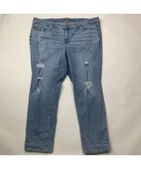 Torrid Womens Jeans Size 24T Blue Boyfriend Straight Vintage Stretch Dis... - $21.13