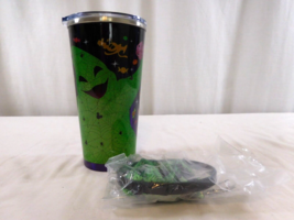 Disney Parks 2022  Oogie Boogie Stainless Steel Tumbler with Lanyard Holder - £47.43 GBP