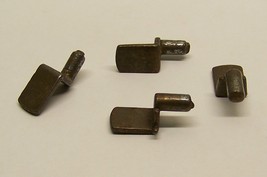 Antique cast iron/ steel shelf support pin brackets spoons holder set of 4 - £9.43 GBP