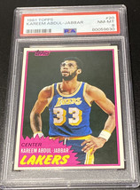 1981 Topps #20 Kareem ABDUL-JABBAR Vintage Basketball Card Psa 8 Lakers Mvp Hof - £39.08 GBP