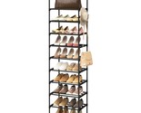 Narrow Shoe Rack 10 Tiers Tall Shoe Rack For Entryway 20 24 Pairs Shoe &amp;... - $40.99
