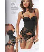Guepiere da donna in pizzo imbottita con ferretto coppa B Sìèlei Sièlei ... - $40.74