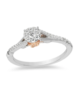 Enchanted Disney Ring, Disney Belle Ring, 0.2 TCW Round Diamond Engageme... - £95.63 GBP