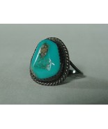 Vintage  Silver TURQUOISE Ring Size 7 ROYSTON - £99.91 GBP