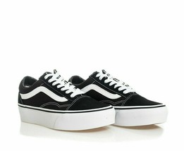 VANS Old Skool Plat unisex  Classics black/ white Men&#39;s Size 7.0 /women&#39;... - £50.25 GBP