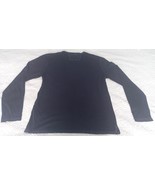 John Varvatos Men&#39;s Blue Long Sleeve 100% Cotton T-Shirt Vintage Wash Si... - $69.34 CAD
