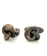 Vintage Sterling Signed by Aarre &amp; Krogh Denmark Link Twisted Knot Cuffl... - £74.31 GBP