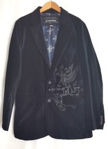 Machine Clothing Company Black 100% Brushed Cotton Griffin Blazer Mens L... - £33.22 GBP