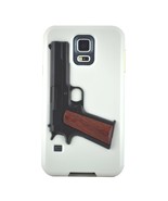 Gibson 45 Pistol Cell Phone Case for Samsung Galaxy S5 (White) Free Ship... - $4.94
