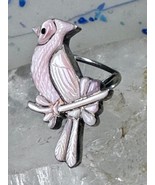 Bird ring Navajo mother of pearl size 8 sterling silver women - $364.32