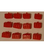 Monopoly Red Plastic Hotels lot of 12 Standard Edition - $4.99