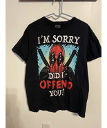 Marvel Deadpool &quot;I&#39;m Sorry Did I Offend You&quot; T-Shirt - Men&#39;s XL - $15.45 CAD