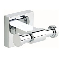 Franklin Brass Robe Hook Maxted Double Hook Towel Multi Purpose Polished Chrome - £8.98 GBP