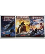 I SURVIVED Lot 3 ~ Lauren Tarshis ~Shark Attacks Titanic ~ Hurricane Kat... - $7.83