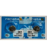 Renata 361 SR721W Batteries - 1.55V Silver Oxide 361 Watch Battery (2 Co... - $3.99