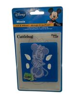 NEW Disney Minnie Mouse Embossing Folder Metal Cutting Die Cuttlebug Set... - $18.77