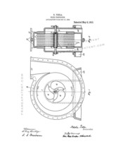 Tesla Fluid Propulsion Patent Print - White - £6.35 GBP+