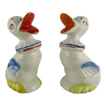 Vintage Occupied Japan Ceramic Collard Ducks Salt and Pepper Shaker Set ... - £15.10 GBP