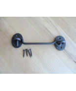 Iron Hook &amp; Latch Eye Lock Window Drawer Hand Forged Barn Cabin Door 5.5... - $187.01 MXN