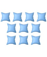 Pool Pillow Set of 10 Blue PVC Large Durable Pool Pillow - $2,244.08 MXN