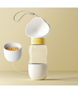 2 in 1 Portable Water Bottle + Food Box, 350 ml + 200gr., for Dogs and Cats - $50.00