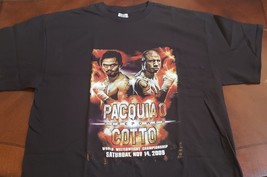 Pacquiao v Cotto Firepower WWelterweight Championship Nov 2009 Boxing T-... - $19.95