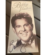 Very Nice BOBBY VINTON Signed 4 x 9 Concert Flyer - $376.34 MXN