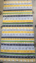 Vintage 1970s MOD Colors Geometric Polyester Double Knit Fabric 60” W X 30” L - £11.60 GBP