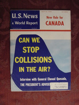 U S News World Report Magazine July 18 1958 Air Collisions Elwood Quesada Canada - £8.47 GBP