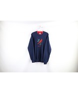 Vtg 90s Streetwear Womens XL Faded Spell Out Michigan Cardinal Bird Swea... - $54.06 CAD