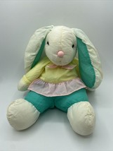 1992 Gibson Greeting Bunny Rabbit Plush Nylon Easter Stuffed Animal - £8.83 GBP