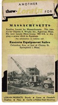 thew Lorain Agawam Massachusetts Crane Eastern Equipment Advert ink blot... - £7.77 GBP