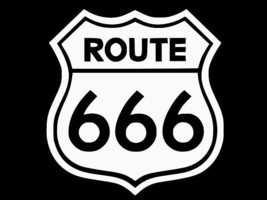 Route 666 Highway To Hell Vinyl Decal Car Wall Truck Sticker Choose Size Color - $2.76+